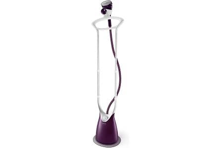 Philips ComfortTouch Plus GC558/30 Plancha Vertical con Cepillo, Cabezal de Fragancias, Percha Integrada,
