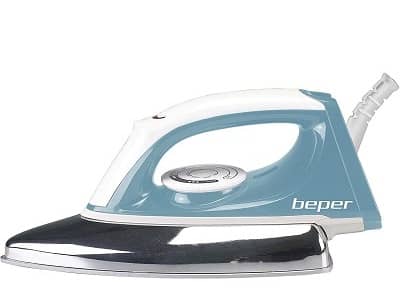 BEPER P204FER250 Plancha en seco, 1300 W, Suela Antiadherente