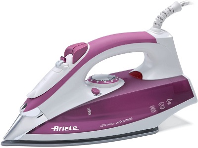 Ariete 6215, Plancha de vapor con punta cromada