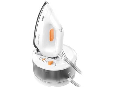 Braun CareStyle Compact Centro de planchado. Suela curvada hacia arriba que garantiza un deslizamiento de 360°