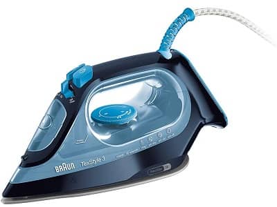 Plancha de vapor con 2400 w, Suela Super Ceramic freeglide 3D, Planchado bidireccional
