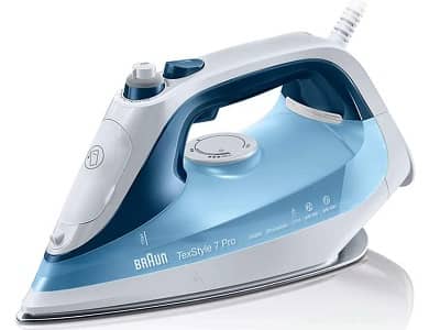 La TexStyle 7 Pro es la plancha de vapor más potente de Braun.