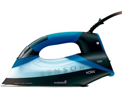 Solac S91863400 CVG9901 Sensor Evolution Tactile-Centro de Planchado Compacto,2400W, Suela anodium, sistam Auto-Pause, 2400 W