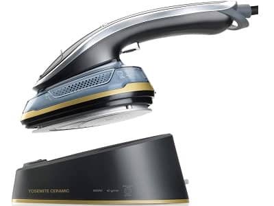 Solac Yosemite Ceramic - Plancha de vapor 2 en 1, 90ml, 1300W, calienta en 30s, 2 accesorios, plancha vertical y horizontal