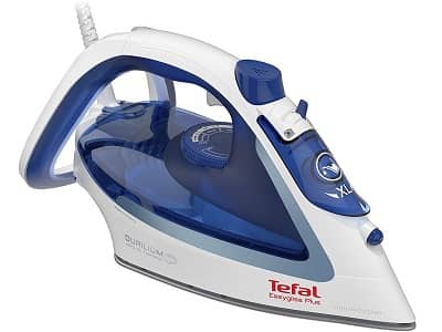 Tefal Easygliss FV5736 - Plancha de vapor. Suela Durilium Airglide mejora tu experiencia de planchado, 2500 W
