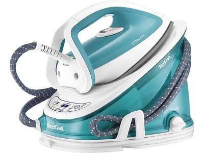Tefal Effectis Plus GV6721 - Centro de planchado con autonomía ilimitada, suela Durilium, función autolimpieza, 5 bares